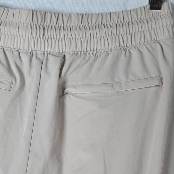 Athleta Women's Pyrite Tan Avenue Wide Leg Pull-On Casual Crop Pant Size 12 - Picture 10 of 13